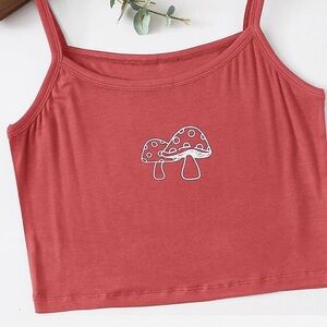 ✨Mushroom Cropped Tank by Urban Outfitters Coral Size M